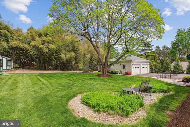 view of yard featuring driveway