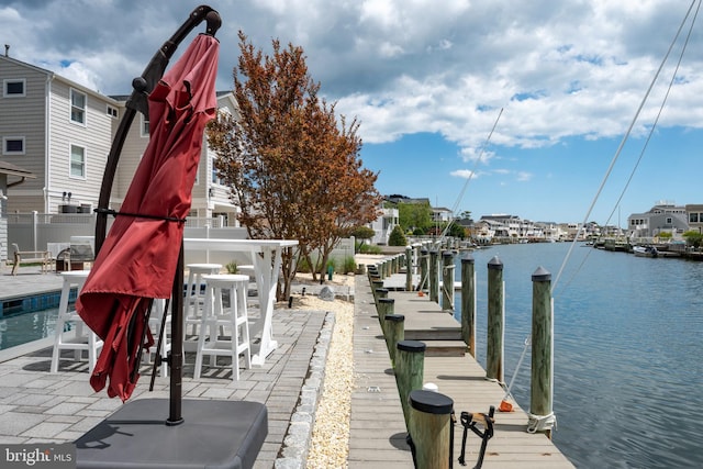 dock with a water view