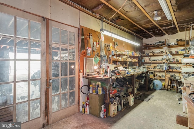 view of storage room