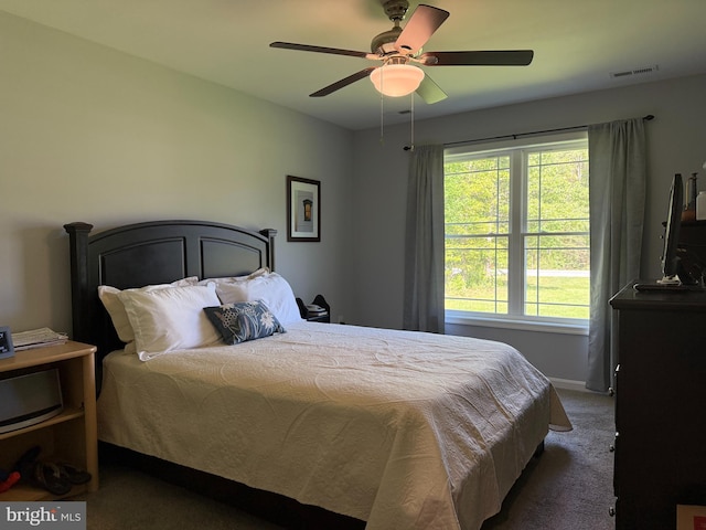 14273 Brandy Ln, Georgetown, DE 19947 - bedroom featuring carpet floors, ceiling fan, and baseboards