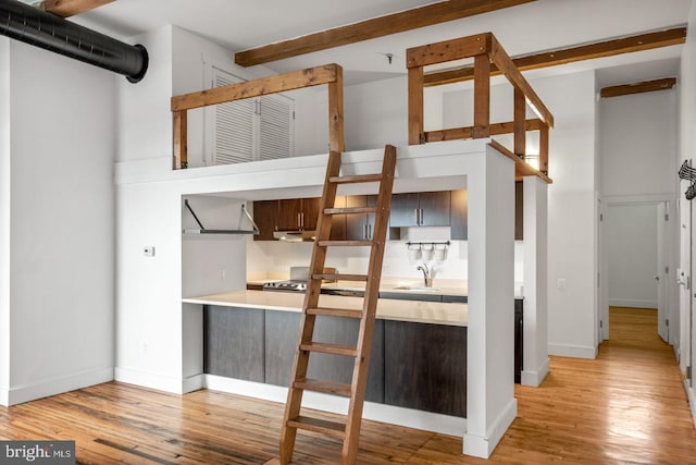 interior space with a sink