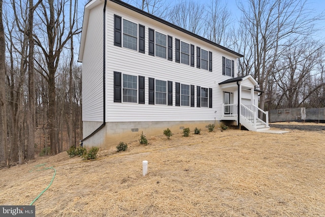 6955 Solomons Island Rd N, Sunderland, MD 20689 - view of front of home with crawl space