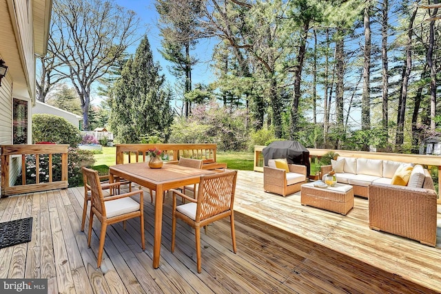 79 Wolfpack Rd, Hamilton, NJ 08619 - deck with outdoor lounge area, area for grilling, and outdoor dining space