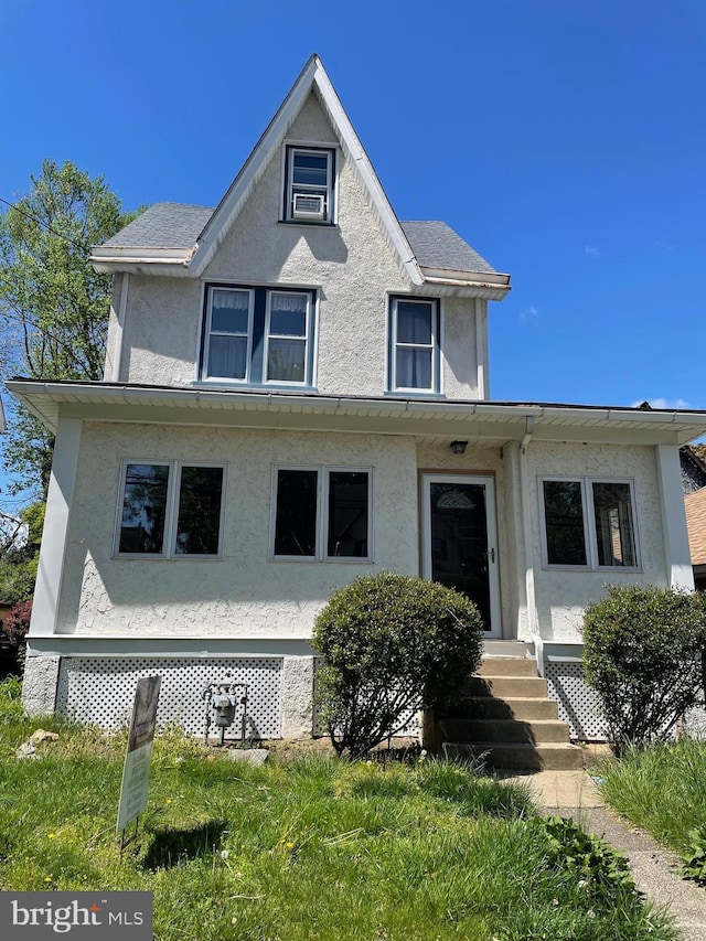 45 W Essex Ave, Lansdowne, PA 19050 - view of front of home featuring stucco siding