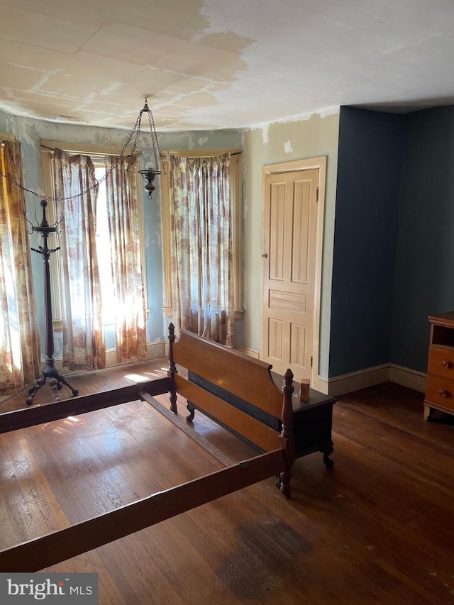 45 W Essex Ave, Lansdowne, PA 19050 - bedroom featuring hardwood / wood-style flooring and baseboards