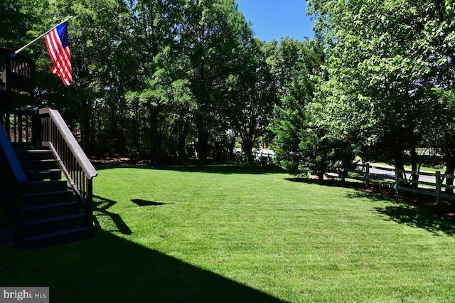 9804 Luck Penny Ct, Bristow, VA 20136 - view of yard featuring stairs