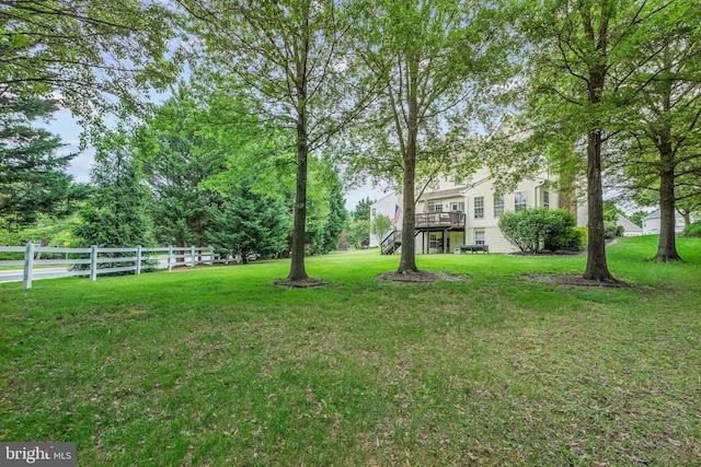 9804 Luck Penny Ct, Bristow, VA 20136 - view of yard with a deck