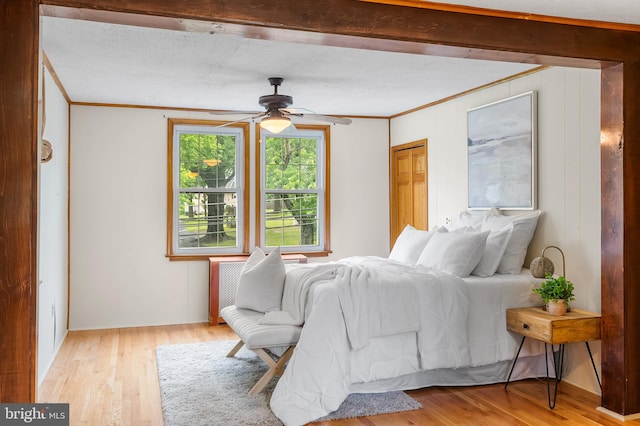 1822 Clearwood Rd, Baltimore, MD 21234 - bedroom with ornamental molding and light wood-type flooring