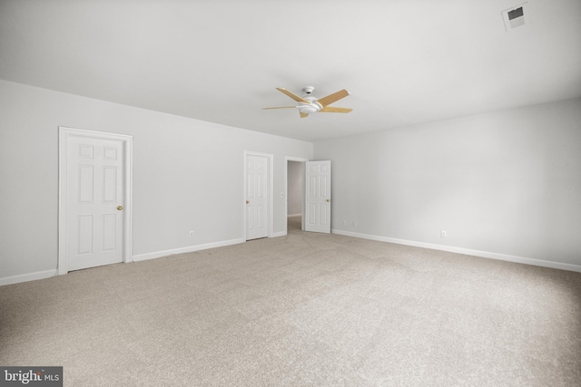 1418 Woodhurst Blvd, Mclean, VA 22102 - unfurnished bedroom with light colored carpet, baseboards, and ceiling fan