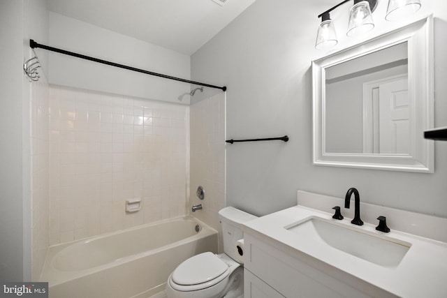 1418 Woodhurst Blvd, Mclean, VA 22102 - bathroom featuring toilet, vanity, and shower / washtub combination