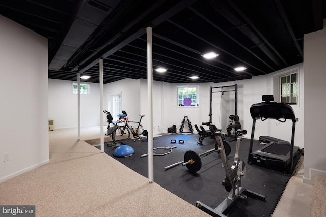 15410 River Rd, Darnestown, MD 20874 - exercise room with baseboards