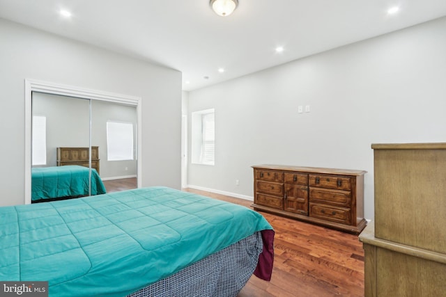 217 Grape St, Philadelphia, PA 19128 - bedroom with baseboards, recessed lighting, and wood finished floors