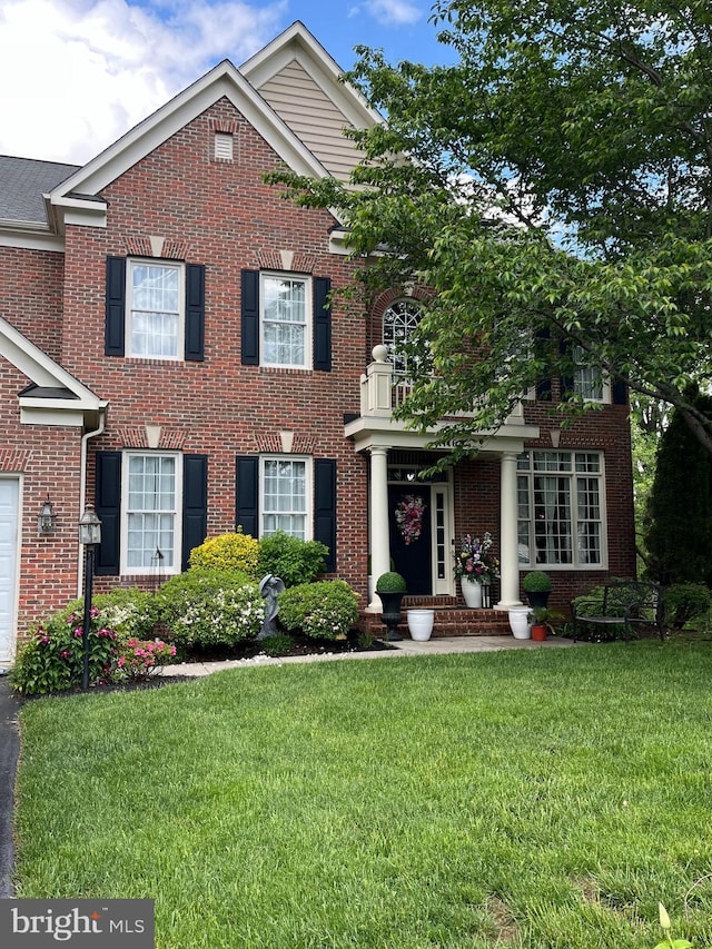 11162 Innsbrook Ct, Ijamsville, MD 21754 - colonial home with a front yard and brick siding