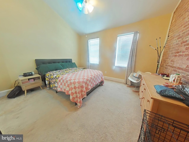 1231 S Clarion St, Philadelphia, PA 19147 - bedroom with baseboards, carpet flooring, and vaulted ceiling