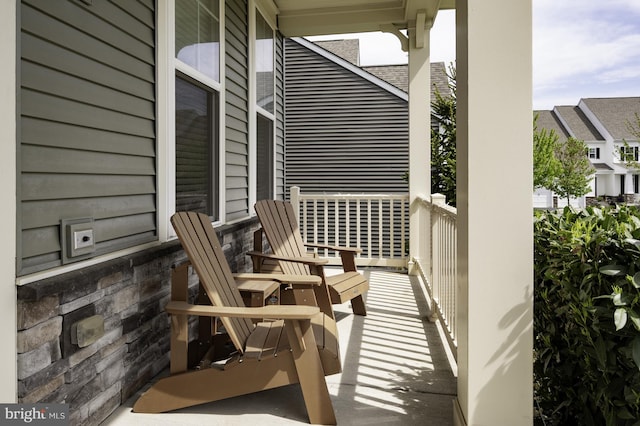 balcony with a porch