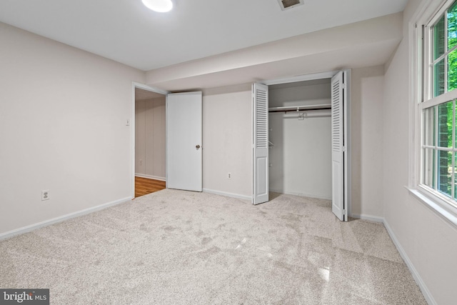 5420 Well Spring Rd, La Plata, MD 20646 - unfurnished bedroom featuring carpet floors, baseboards, and a closet