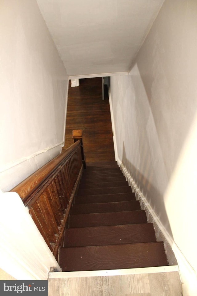 466 N Evans St, Pottstown, PA 19464 - staircase with wood finished floors