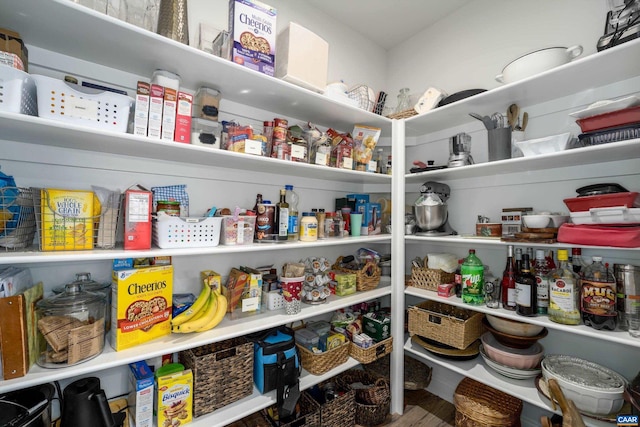 view of storage area
