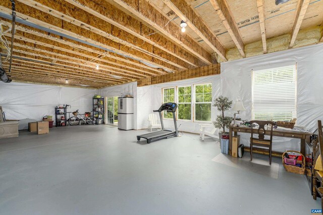 view of workout area