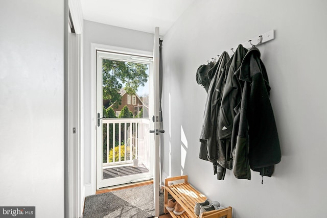 view of doorway to outside