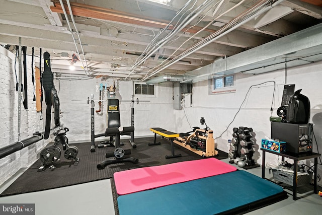 view of workout room