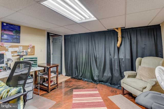 1085 Greenwood Rd, Winchester, VA 22602 - office area with a paneled ceiling