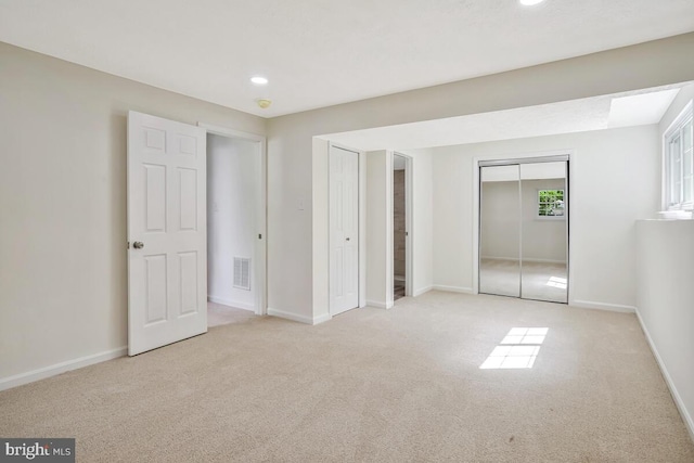 1603 Norwich Dr, Frederick, MD 21701 - unfurnished bedroom featuring carpet, baseboards, recessed lighting, and a closet