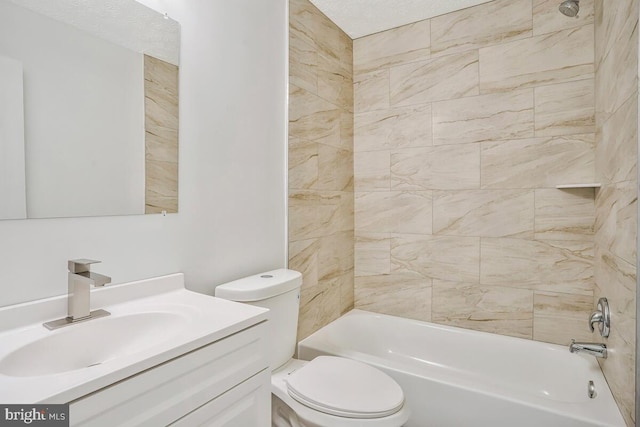 1603 Norwich Dr, Frederick, MD 21701 - full bathroom featuring toilet, vanity, and bathing tub / shower combination