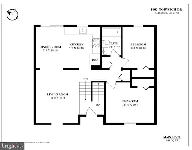1603 Norwich Dr, Frederick, MD 21701 - room layout