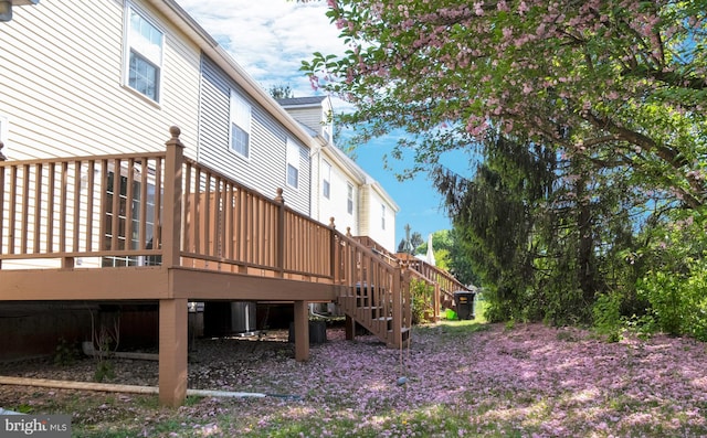 deck with stairs