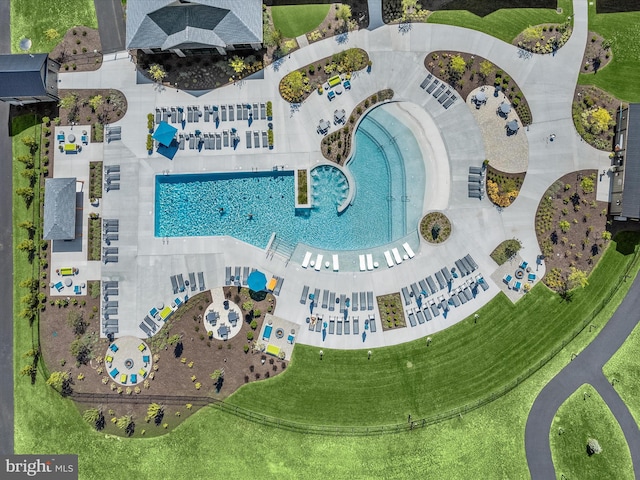 birds eye view of property