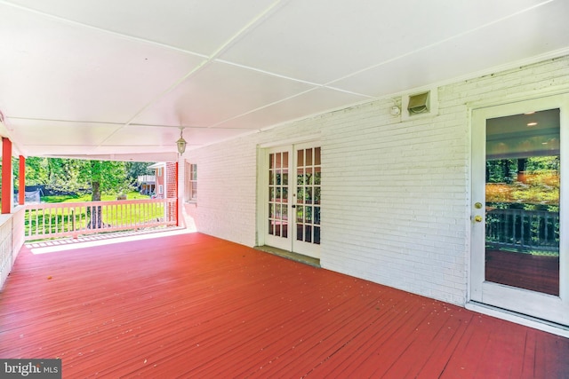 view of deck