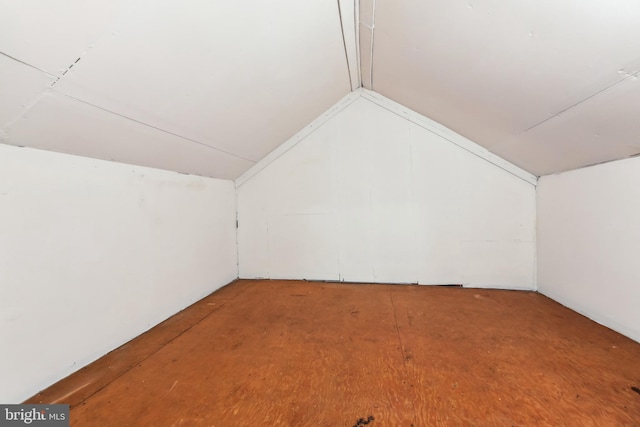 bonus room with lofted ceiling