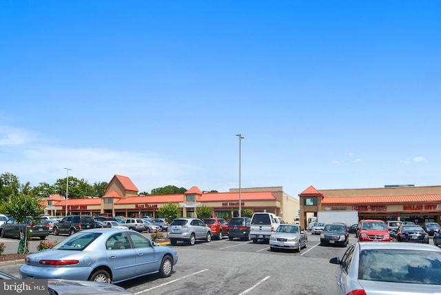 view of uncovered parking lot