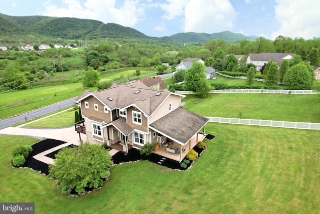 441 Millgate Rd, Bellefonte, PA 16823 - aerial view of property and surrounding area featuring a mountainous background