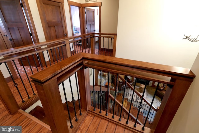 441 Millgate Rd, Bellefonte, PA 16823 - staircase featuring wood finished floors