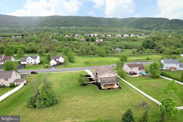 441 Millgate Rd, Bellefonte, PA 16823 - aerial view of residential area featuring a mountainous background