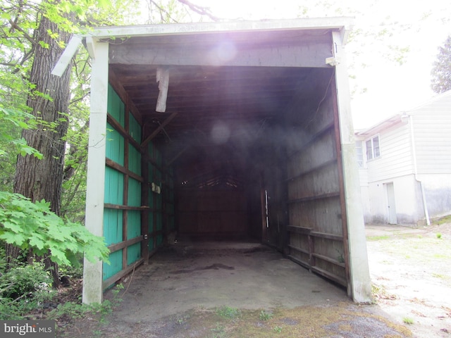 view of outdoor structure