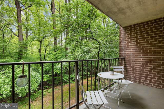 view of balcony