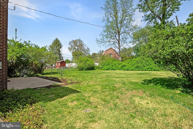 view of green lawn