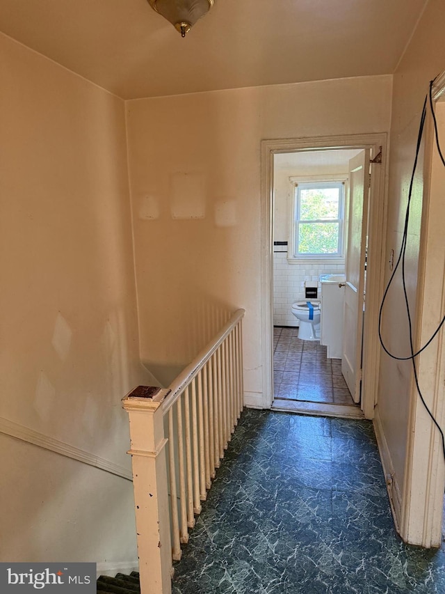 4333 Pimlico Rd, Baltimore, MD 21215 - corridor with an upstairs landing