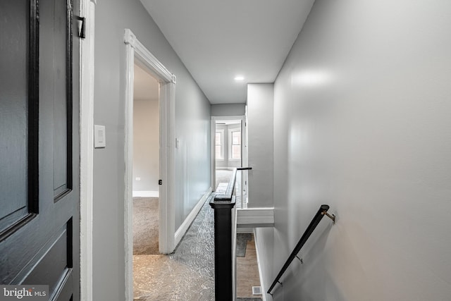 19 W 29th St, Wilmington, DE 19802 - hall with an upstairs landing and baseboards