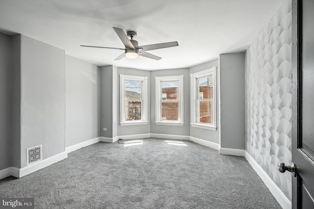 19 W 29th St, Wilmington, DE 19802 - carpeted empty room featuring ceiling fan and baseboards