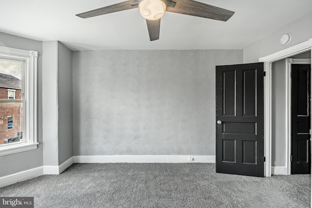 19 W 29th St, Wilmington, DE 19802 - carpeted empty room featuring baseboards, ceiling fan, and a smoke detector
