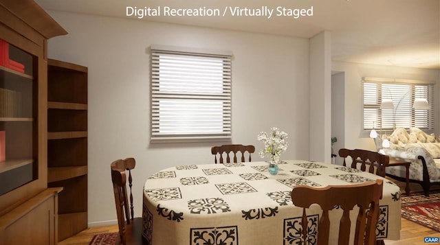 125 W Park Dr, Charlottesville, VA 22901 - dining area featuring light wood-type flooring and plenty of natural light