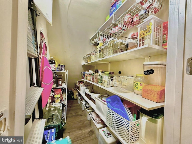 view of storage area