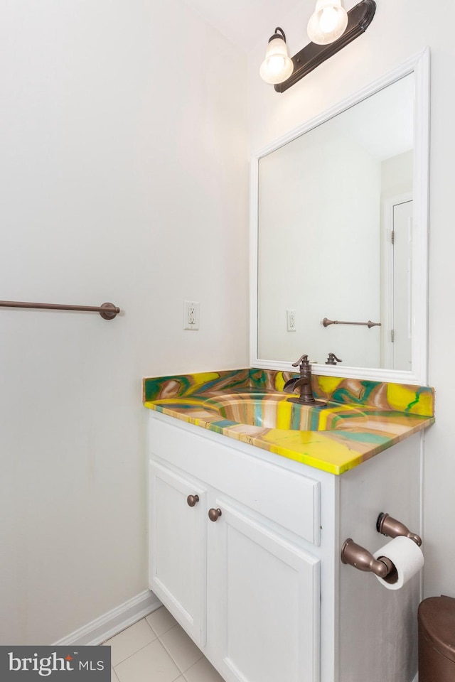 3560 Sherwin Dr, Manchester, MD 21102 - bathroom with vanity, tile patterned flooring, baseboards, and toilet