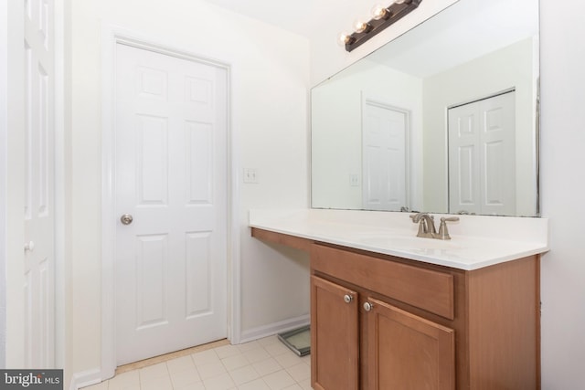 3560 Sherwin Dr, Manchester, MD 21102 - bathroom with vanity, baseboards, and tile patterned floors