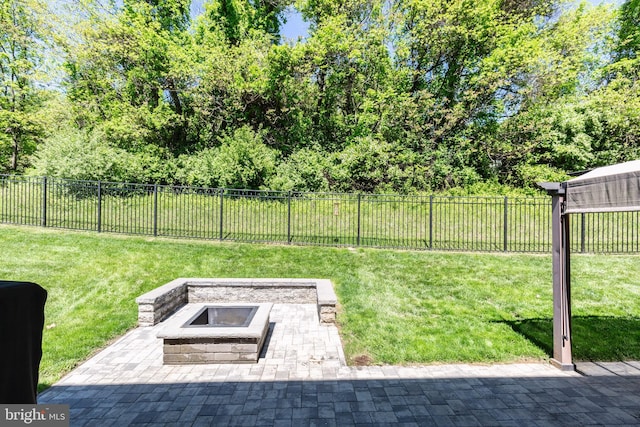 3560 Sherwin Dr, Manchester, MD 21102 - view of yard featuring a fire pit and a patio