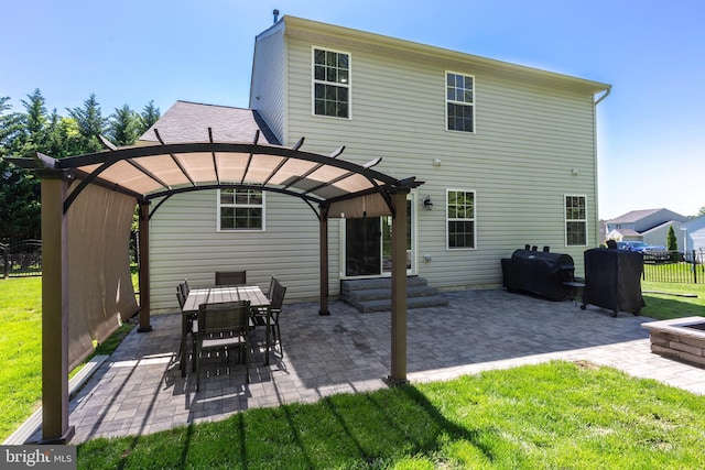 3560 Sherwin Dr, Manchester, MD 21102 - back of house with a pergola, a patio, and entry steps